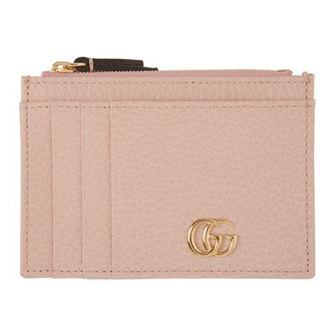 baby pink gucci card holder